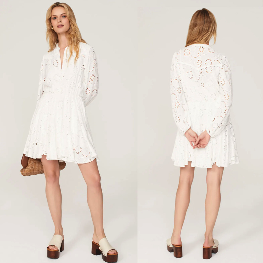 Maje Rapala White Mini Dress